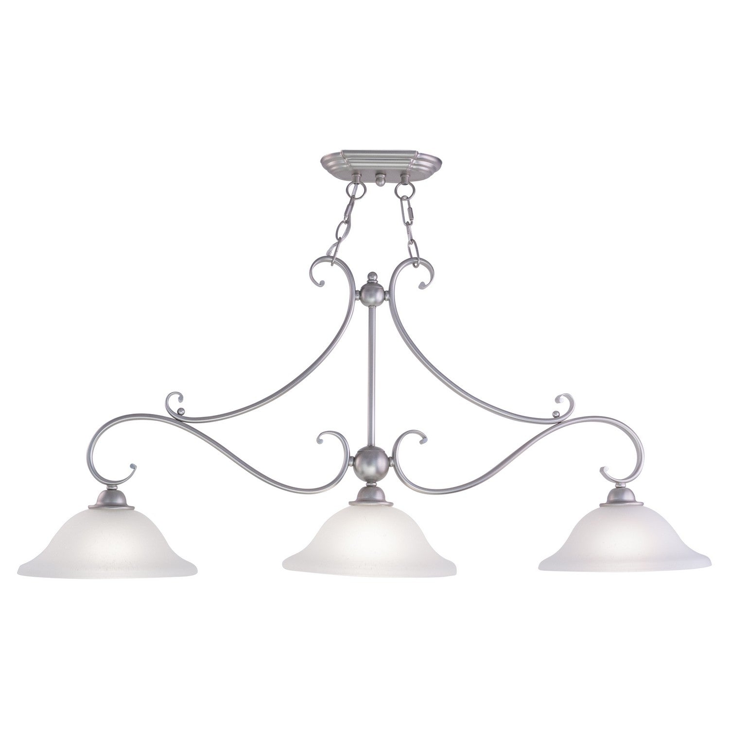 Vaxcel - PD35413BN - Three Light Linear Chandelier - Monrovia - Brushed Nickel