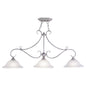 Vaxcel - PD35413BN - Three Light Linear Chandelier - Monrovia - Brushed Nickel