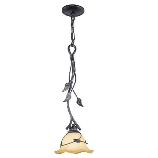 Vaxcel - PD38807OL - One Light Mini Pendant - Vine - Oil Shale