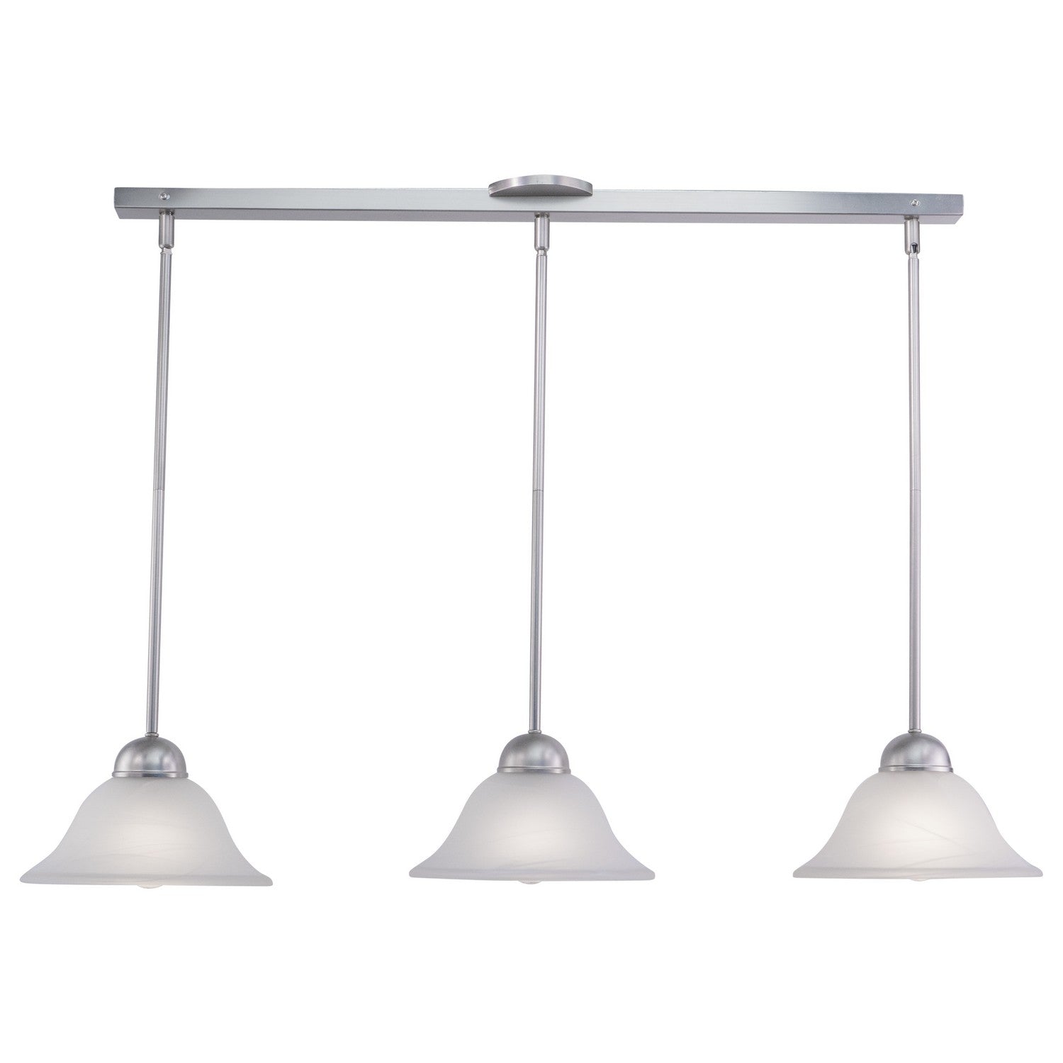 Vaxcel - PD5027BN - Three Light Mini Pendant - Da Vinci - Brushed Nickel