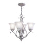 Vaxcel - CH35404BN - Four Light Mini Chandelier or Semi Flush - Monrovia - Brushed Nickel