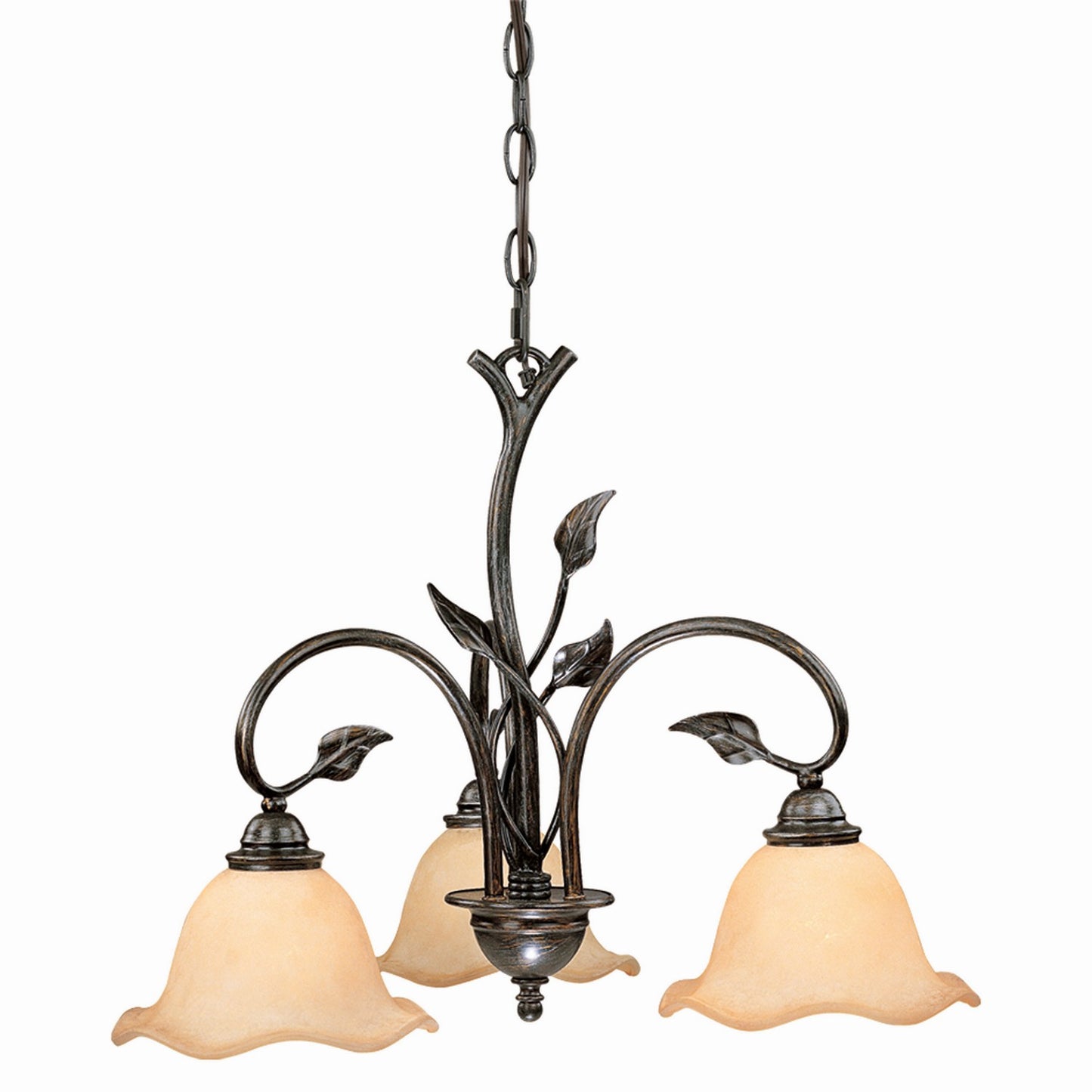 Vaxcel - CH38803OL - Three Light Chandelier - Vine - Oil Shale