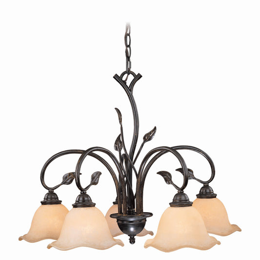 Vaxcel - CH38805OL - Five Light Chandelier - Vine - Oil Shale