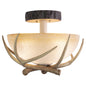 Vaxcel - CF33016NS - Three Light Semi Flush Mount - Lodge - Noachian Stone