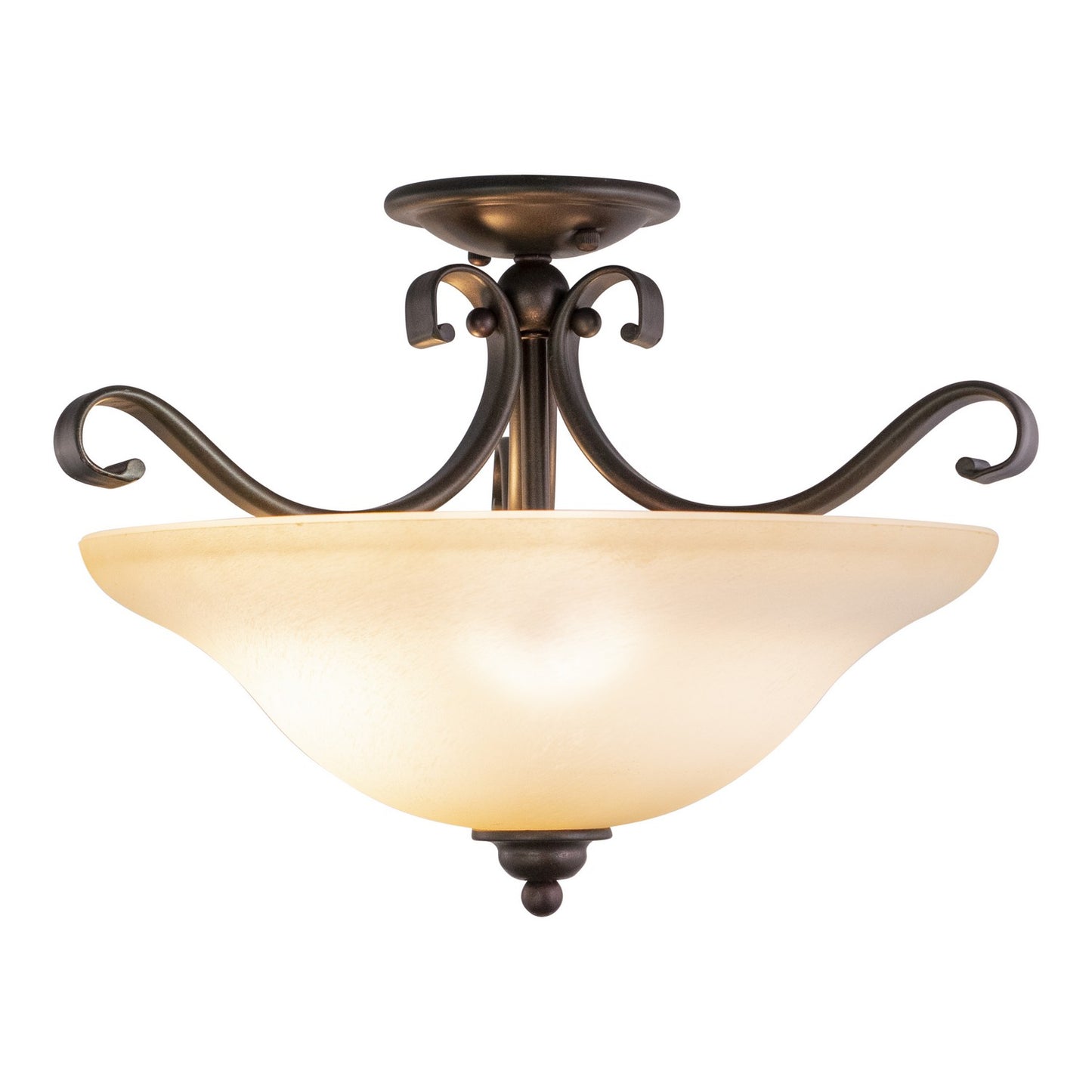 Vaxcel - CF35417RBZ/B - Three Light Semi Flush Mount - Monrovia - Royal Bronze