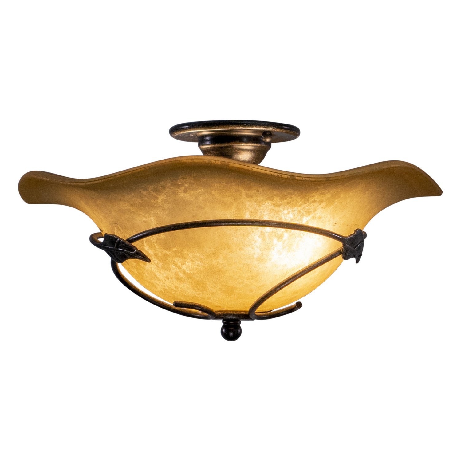 Vaxcel - CF38815OL - Two Light Semi Flush Mount - Vine - Oil Shale