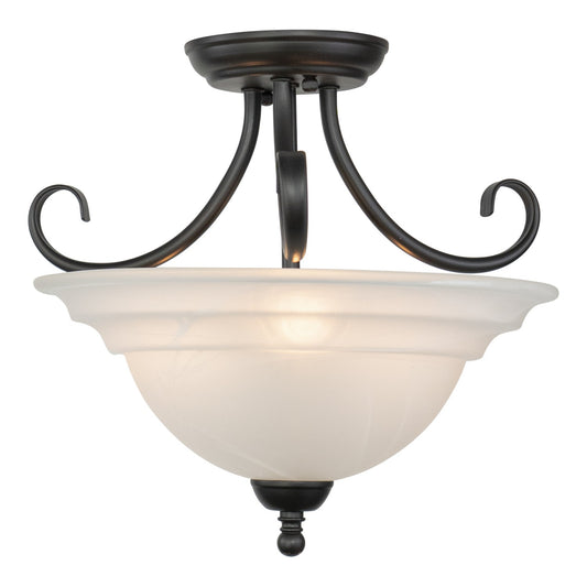 Vaxcel - CF65353OBB - Three Light Semi Flush Mount - Babylon - Oil Burnished Bronze