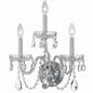 Crystorama - 1033-CH-CL-SAQ - Three Light Wall Sconce - Traditional Crystal - Polished Chrome