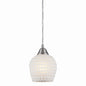 ELK Home - 528-1WHT - One Light Mini Pendant - Fusion - Satin Nickel