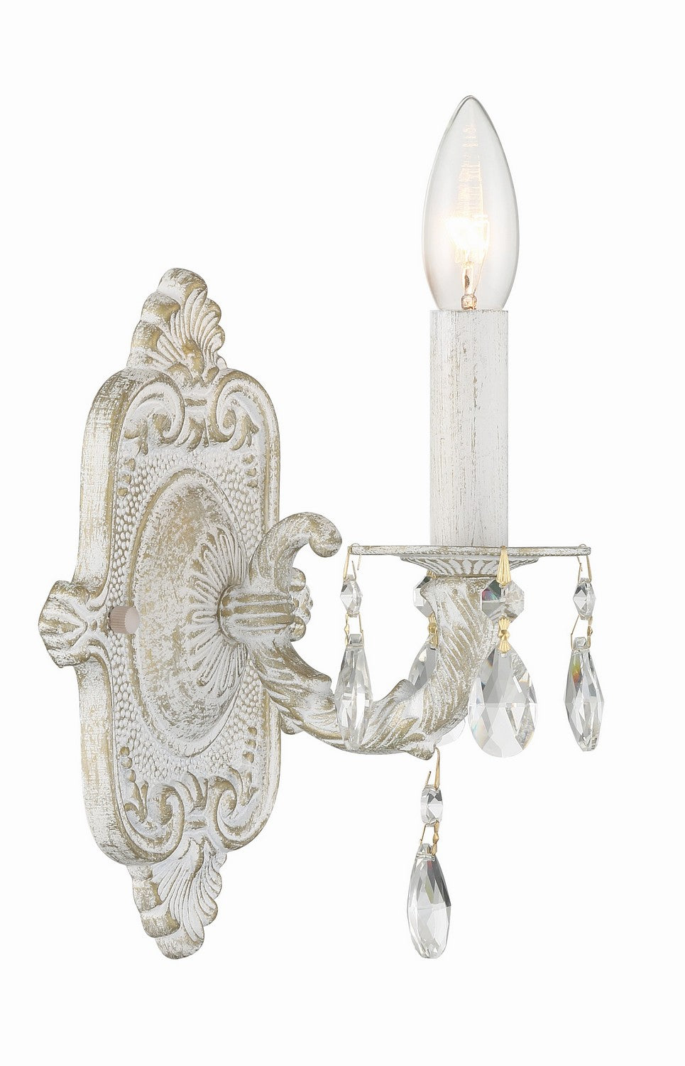 Crystorama - 5021-AW-CL-MWP - One Light Wall Sconce - Paris Market - Antique White