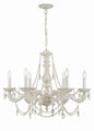 Crystorama - 5026-AW-CL-MWP - Six Light Chandelier - Paris Market - Antique White