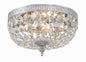 Crystorama - 710-CH-CL-MWP - Two Light Flush Mount - Ceiling Mount - Polished Chrome