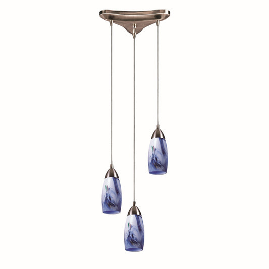 ELK Home - 110-3MT - Three Light Pendant - Milan - Satin Nickel