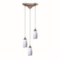 ELK Home - 110-3WH - Three Light Pendant - Milan - Satin Nickel