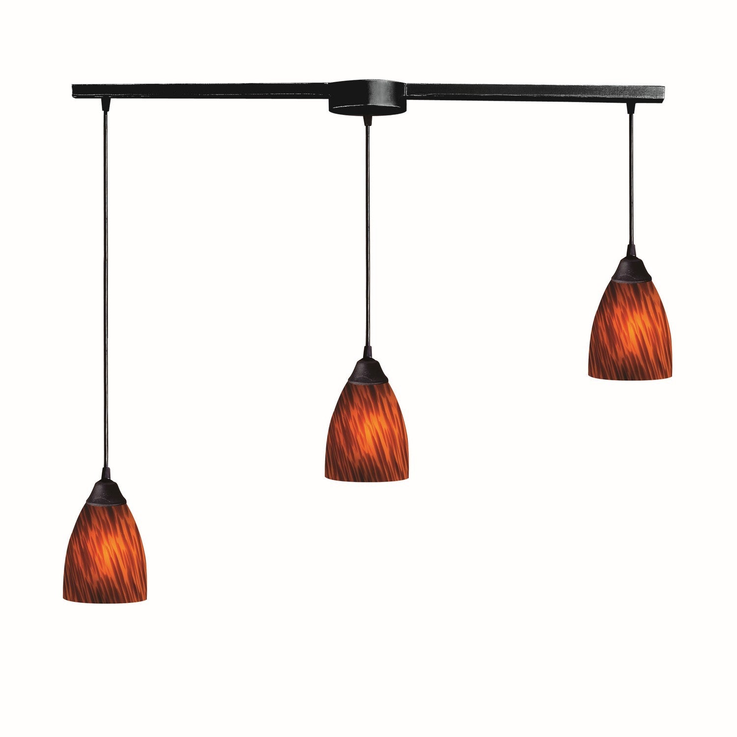 ELK Home - 406-3L-ES - Three Light Pendant - Classico - Dark Rust