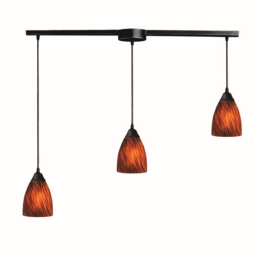 ELK Home - 406-3L-ES - Three Light Pendant - Classico - Dark Rust