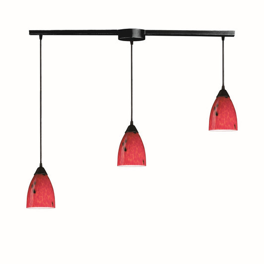 ELK Home - 406-3L-FR - Three Light Pendant - Classico - Dark Rust