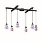 ELK Home - 406-6MT - Six Light Pendant - Classico - Dark Rust