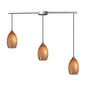 ELK Home - 517-3L-C - Three Light Pendant - Mulinello - Satin Nickel