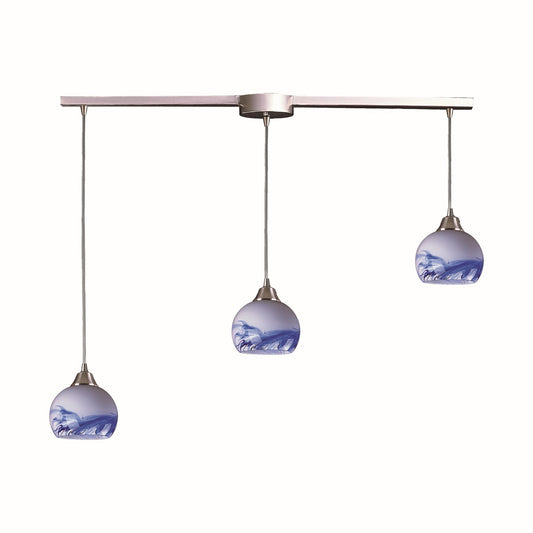 ELK Home - 101-3L-MT - Three Light Pendant - Mela - Satin Nickel