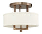 Hinkley - 3200BR - LED Semi-Flush Mount - Hampton - Brushed Bronze