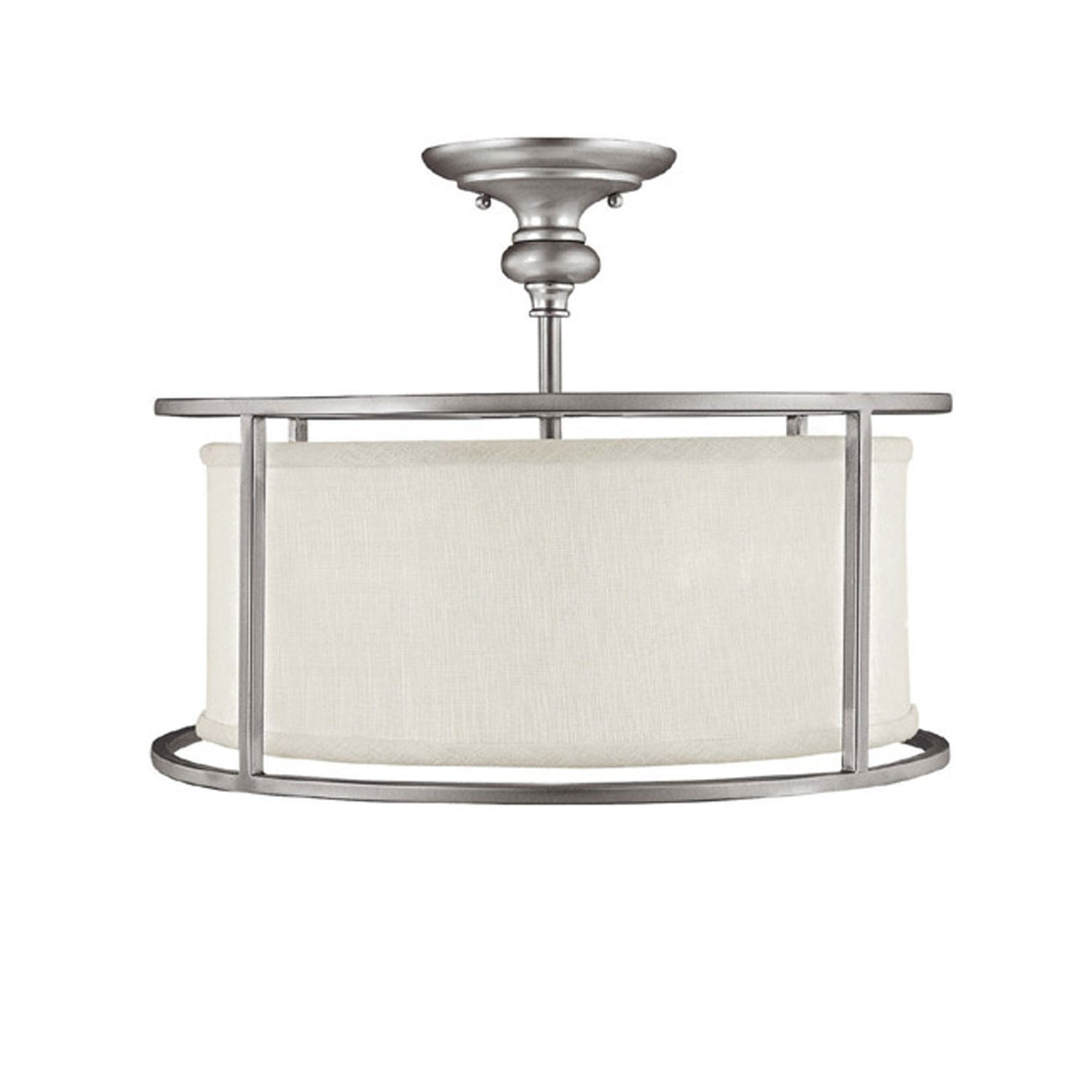 Capital Lighting - 3914MN-459 - Three Light Semi-Flush Mount - Midtown - Matte Nickel