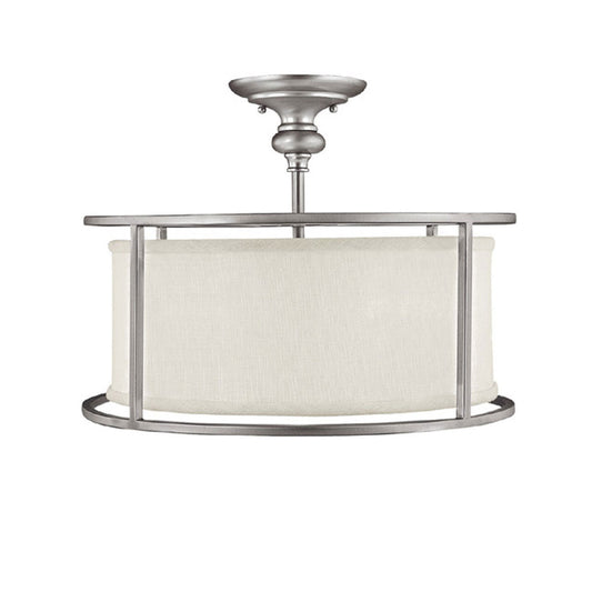 Capital Lighting - 3914MN-459 - Three Light Semi-Flush Mount - Midtown - Matte Nickel