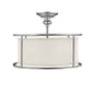 Capital Lighting - 3914MN-459 - Three Light Semi-Flush Mount - Midtown - Matte Nickel