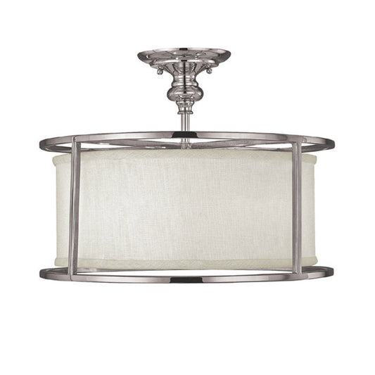 Capital Lighting - 3914PN-459 - Three Light Semi-Flush Mount - Midtown - Polished Nickel