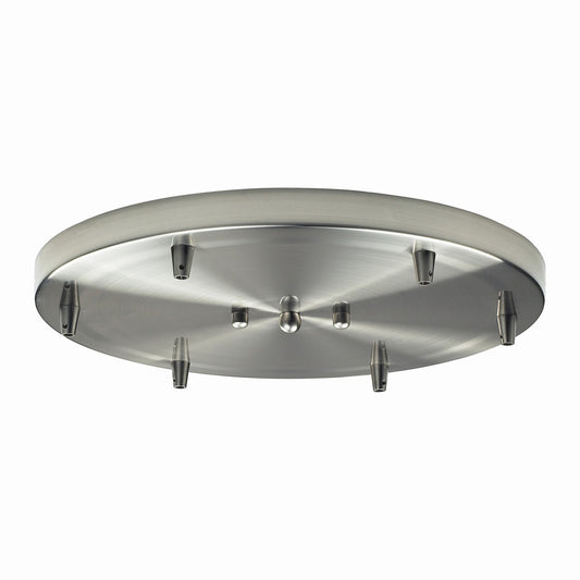 ELK Home - 6R-SN - Six Light Pan - Pendant Options - Satin Nickel