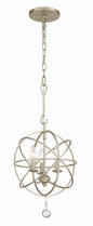 Crystorama - 9225-OS - Three Light Mini Chandelier - Solaris - Olde Silver