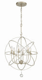 Crystorama - 9226-OS - Six Light Chandelier - Solaris - Olde Silver