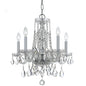 Crystorama - 1061-CH-CL-S - Five Light Mini Chandelier - Traditional Crystal - Polished Chrome