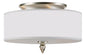 Crystorama - 9503-SN - Three Light Flush Mount - Luxo - Satin Nickel