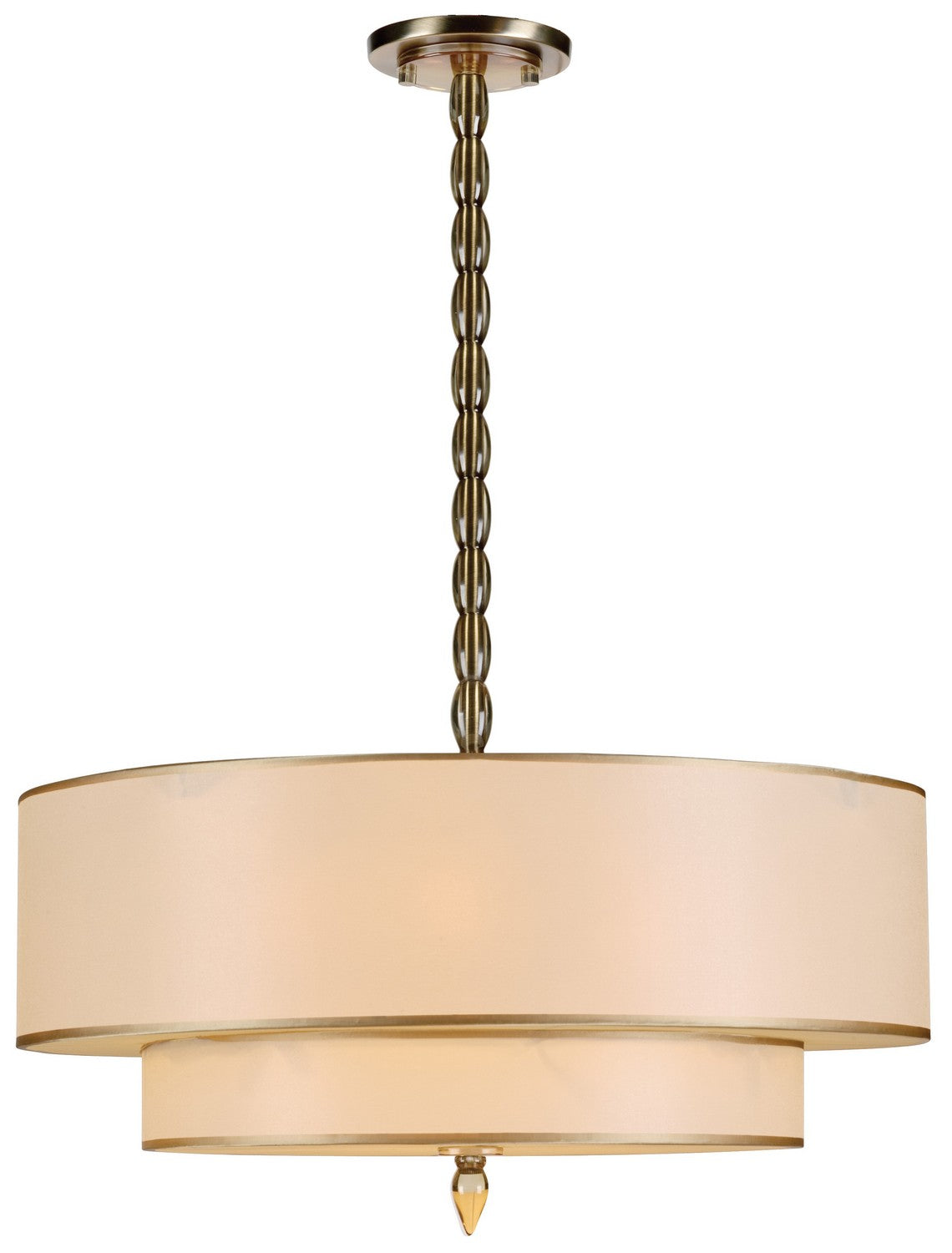 Crystorama - 9507-AB - Five Light Chandelier - Luxo - Antique Brass