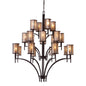 ELK Home - 15037/8+8+4 - 20 Light Chandelier - Barringer - Aged Bronze