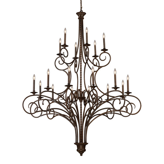 ELK Home - 15044/12+6 - 18 Light Chandelier - Gloucester - Weathered Bronze
