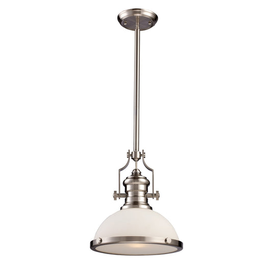 ELK Home - 66123-1 - One Light Pendant - Chadwick - Satin Nickel