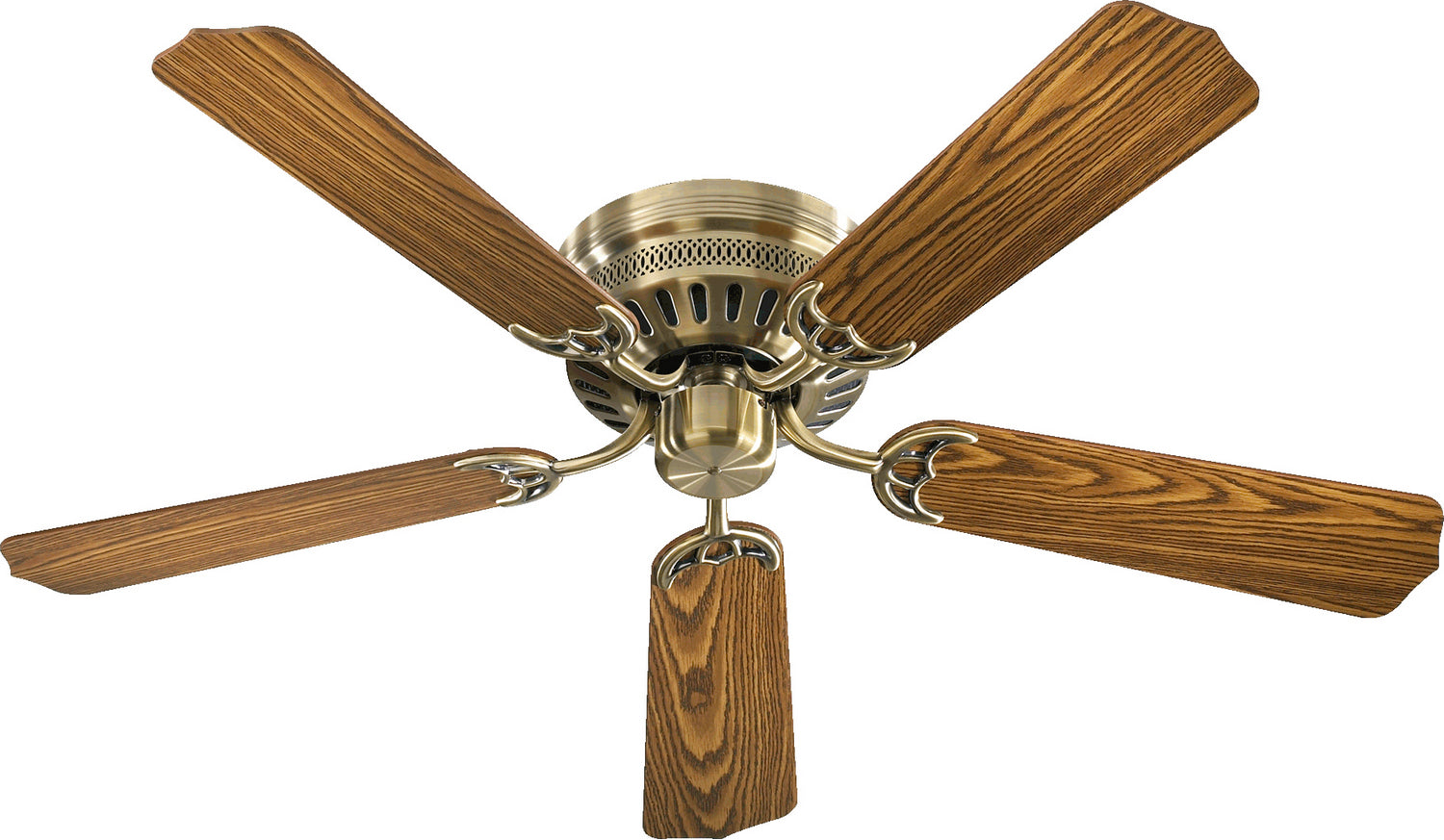 Quorum - 11525-4 - 52"Ceiling Fan - Custom Hugger - Antique Brass