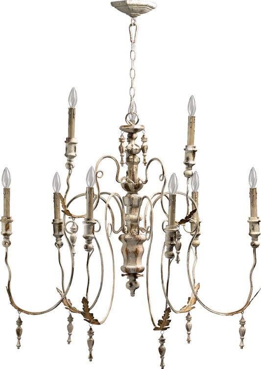 Quorum - 6006-9-70 - Nine Light Chandelier - Salento - Persian White