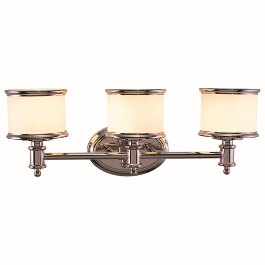 Vaxcel - CR-VLU003CH - Three Light Vanity - Carlisle - Chrome