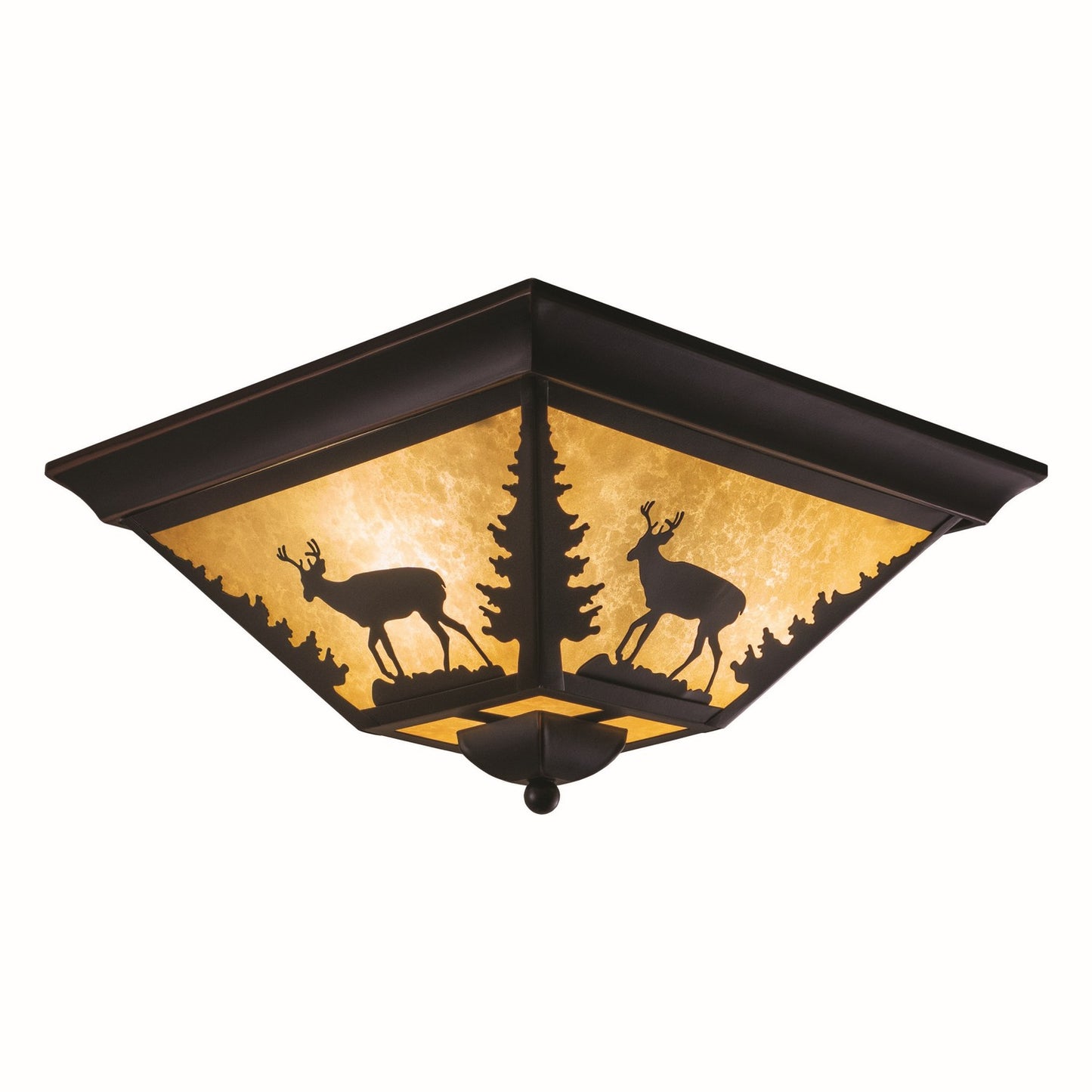 Vaxcel - CC55414BBZ - Three Light Flush Mount - Bryce - Burnished Bronze