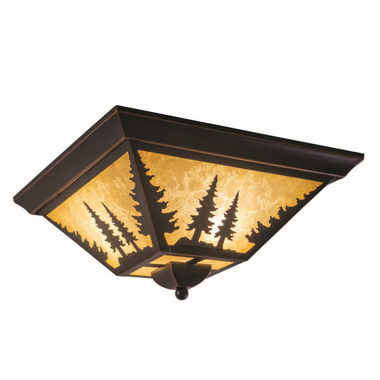 Vaxcel - CC55514BBZ - Three Light Flush Mount - Yosemite - Burnished Bronze