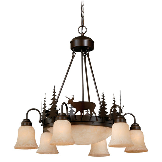 Vaxcel - CH55406BBZ - Nine Light Chandelier - Bryce - Burnished Bronze