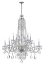 Crystorama - 1112-CH-CL-S - 12 Light Chandelier - Traditional Crystal - Polished Chrome