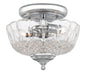 Crystorama - 55-SF-CH - Two Light Semi Flush Mount - Ceiling Mount - Polished Chrome