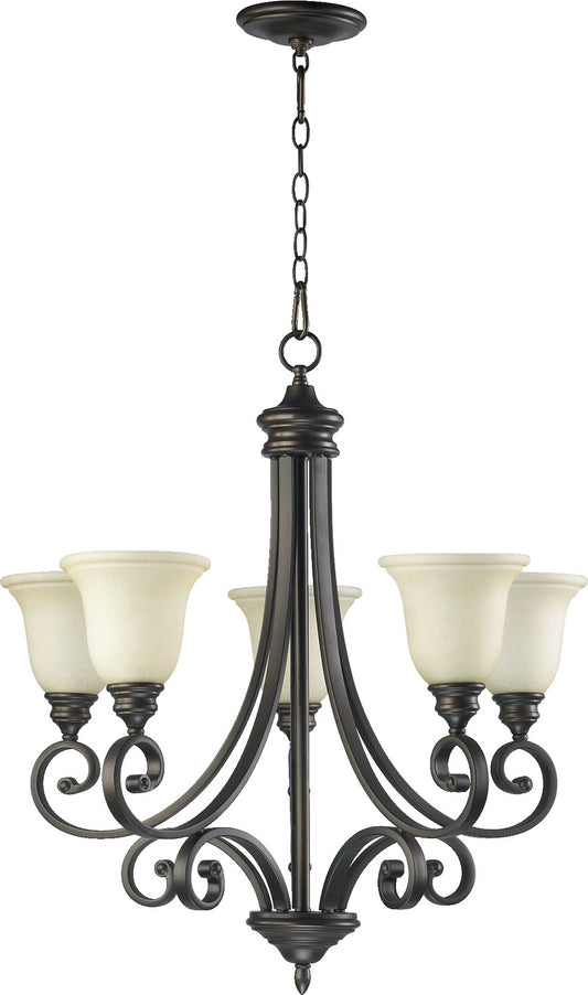 Quorum - 6154-5-86 - Five Light Chandelier - Bryant - Oiled Bronze