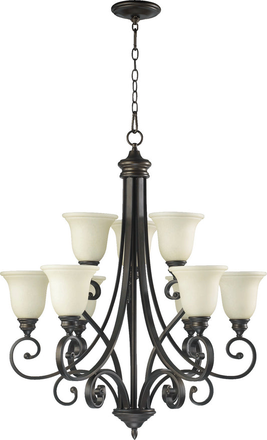 Quorum - 6154-9-86 - Nine Light Chandelier - Bryant - Oiled Bronze