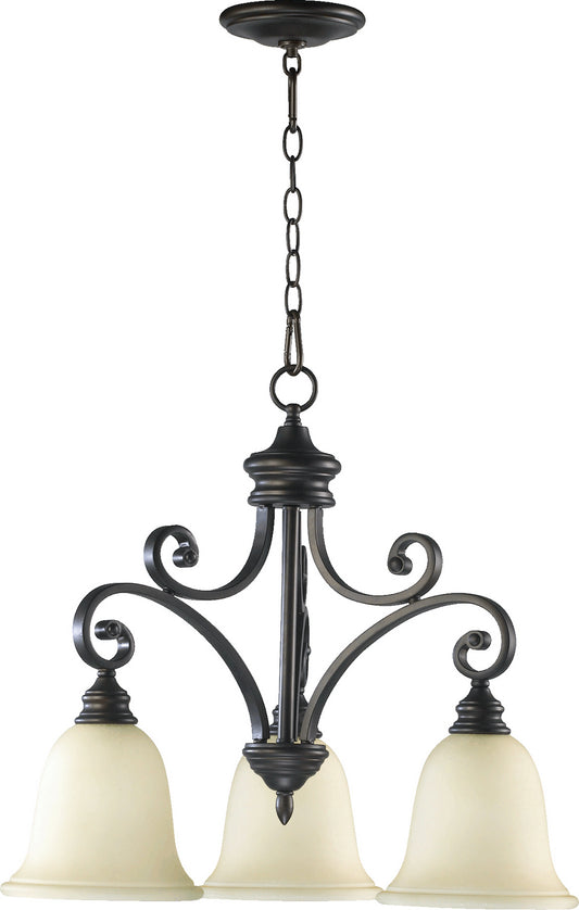 Quorum - 6354-3-86 - Three Light Chandelier - Bryant - Oiled Bronze