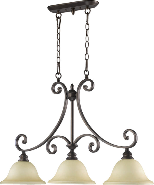 Quorum - 6554-3-86 - Three Light Island Pendant - Bryant - Oiled Bronze